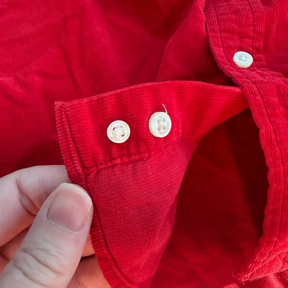 Ralph Lauren Corduroy Button Down Sz 7